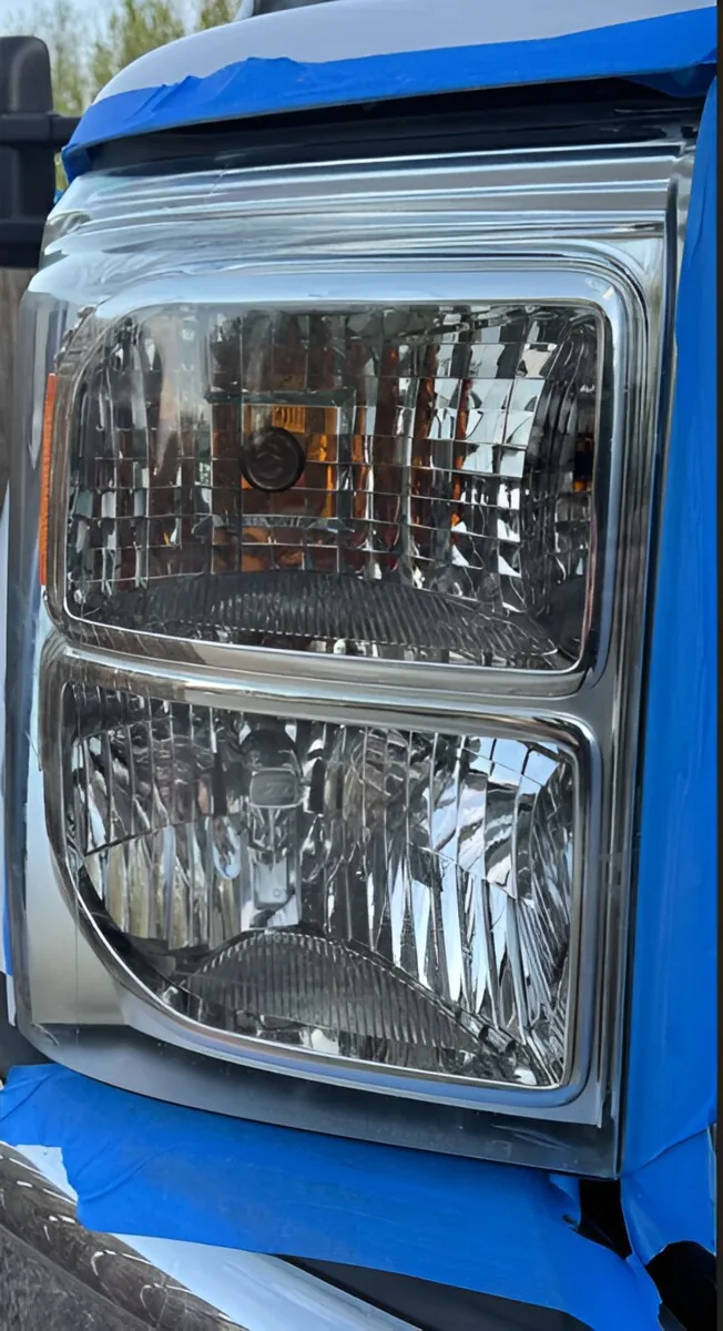 Restored, crystal-clear headlight